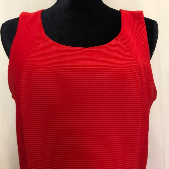 Express Red sleeveless flare dress size M - Picture 4 of 5